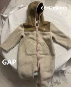 gap フリース フード付きアウター ベージュ