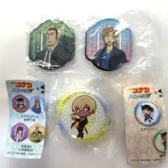 名探偵コナン✕くら寿司　ビッくらポン　缶バッチ　マグネットシート　3点セット