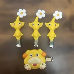 ピクミン ヘアクリップ 4点セット