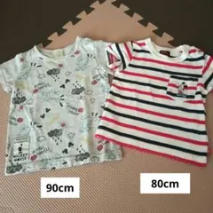 ベビー　ミッキー　Tシャツ 80.90cm 2枚セットのサムネイル