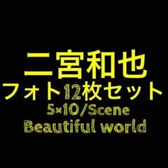 嵐 二宮和也 公式フォト5×10 Scene Beautifulworld