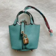 1点限り✨可愛い❤️ミニバッグチャーム　ティファニーブルー