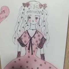 松坂優里 原画 モダン 現代アート 北欧 ペン画 動物画 やぎ - メルカリ