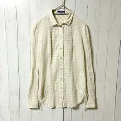 BURBERRY BLUE LABEL ピンタックシャツ チェック 38のサムネイル