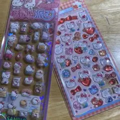 す*。様 少量新作3D シール ぷくぷくキャラクターシール 最安値スタート 2枚