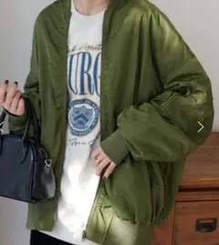 カーキ MA-1 ジャケット　discoat