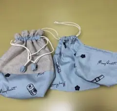 ハンドメイド　巾着、ポーチ