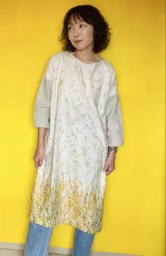 miandmou(ミアモ) シャツワンピース イエロー miandmou(ミアモ) シャツ ワンピース イエロー 黄色 春夏 ロング