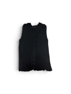 ISSEY MIYAKE me black sleeveless shirtのサムネイル