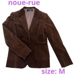 ジャケット レディース ベロア 秋冬 テーラードジャケット ブラウン 茶色 M