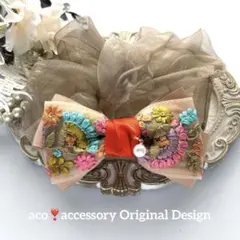 yukko* 様お取引中⭐3930⭐❣️大人可愛いヘアアクセ❣️インド刺繍