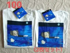ユニクロ KAWS カウズ 半袖 Tシャツ 100cm 2枚セット