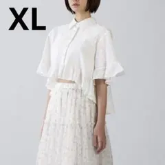 新品未使用タグ付き　GU ペプラムシャツ[5分袖] by rokh