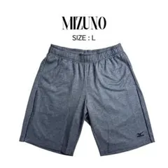 【MIZUNO】 美品 ミズノ ハーフパンツ グレー 刺繍 サイズLのサムネイル
