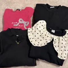 長袖トップス　女の子　150cm ブランシェス　bebe 黒　ピンク