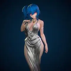 1/7　未塗装 未組立　フィギュア　ガレージキット　セントルイス　アズールレーン