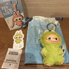 POPMART PIN FOR LOVE【V】 イニシャルラブブ