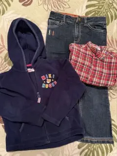 Miki Houseブラウス100・パーカー110 パンツ120 ☆3点セット☆