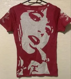 Hysterics 半袖 ニット Tシャツ スカル ラメ メタリック ピンクのサムネイル