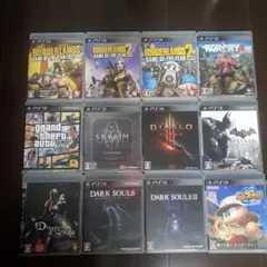 PS3ソフト名作選GTA5, Skyrim, Dark souls等