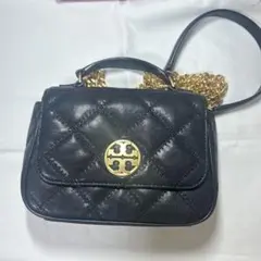 Tory Burch キルティング ショルダーバッグ 黒