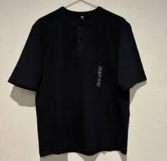 ユニクロ ドライワッフルヘンリーネックTシャツ サーマル M