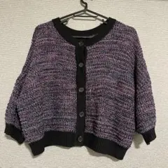 jouetie ミックスカラー2wayサマーニットカーディガン