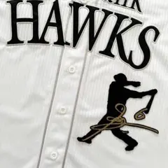 ソフトバンクホークス 刺繍ワッペン 今宮健太 サイン付きシルエット1