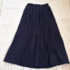 Silent Worth サイレントワース プリーツスカート ロング 濃紺 ゴムのサムネイル