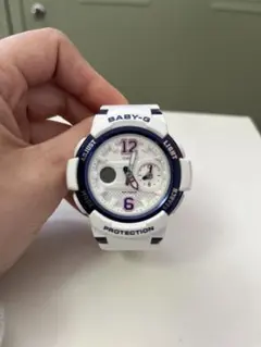 BABY-G デジタル腕時計 ホワイト/ネイビー