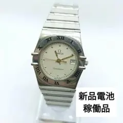 美品✨️腕時計　新品電池　オメガ　コンステレーション シルバー　レディース