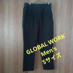GLOBAL WORK コットン パンツ ブラック Sサイズ メンズのサムネイル