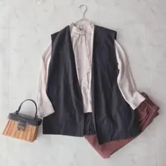 上下セット a piece of library ブラウス＋ワンピース 美品 - メルカリ