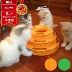 猫おもちゃ　オレンジ
