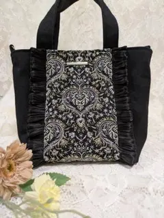 インド刺繍　ミニトートバッグ　2