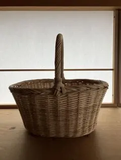 天然素材編み込みバスケット 直径30cm - メルカリ