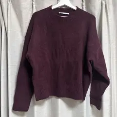 ZARA バーガンディ セーター