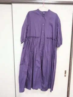 美品！♥RAY BEAMS ♥レイビームス プリーツ ワンピース パープルのサムネイル