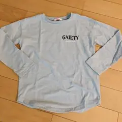 ピンクラテ　S 長袖Tシャツ　ロンT 水色