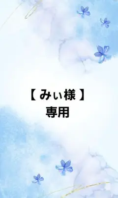 【みぃ様専用ページ】