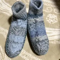 手編み　靴下カバー 5