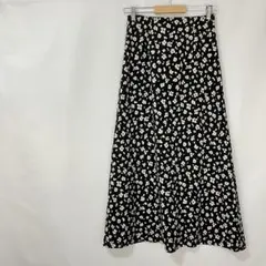 NATURAL BEAUTY BASIC 花柄 ロングスカート 総柄 Aライン