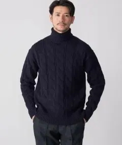 美品！総額7万円相当! 2点セット! SHIPS 8ゲージタートルネックニット