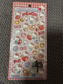 ハローキティ　赤　ボンボンドロップシール