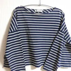 ビームス　ビーミングライフストアバイビーム　ボーダー　ロンT　長袖　ショート丈