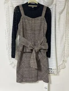 CECIL Mc BEE 2点セット 千鳥チェック柄ミニワンピース