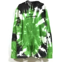 【M】HUF ハフ 裏起毛パーカー ムラ染め タイダイ SKIDROKYO ロゴ