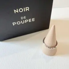 【美品】NOIR DE POUPEE silver925 つちめスリムリングのサムネイル