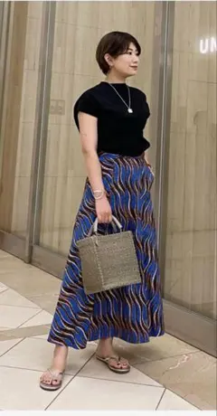 ロングスカート ブルー系のサムネイル