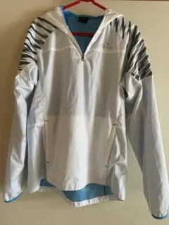 adidas ウィンドブレーカー Ｍ　ホワイト/グレー